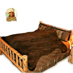 Hand Crafted Bear Skin Area Rug -  Plush Faux Fur - Luxury Fur - Animal Pelt Shape - Designer Throw Rug - Hand Made in America by Fur Accents - USA