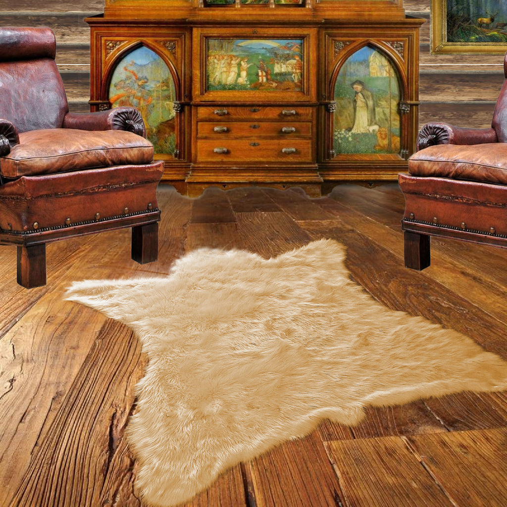 Brown Bear Skin Rug,  Realistic, Faux Fur, Area Rug, Lodge Cabin, Throw Rug, Old Fashion, Rustic, Cottage Décor, Shag, Gifts for Him, Gift for For Dad, Hand Made to Order in America, Fur Accents USA