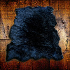 Plush Faux Fur Area Rug - Tattered Edge - Sheepskin - Pelt Shape Designer Throw - 6 Colors -Art Rug by Fur Accents - USA