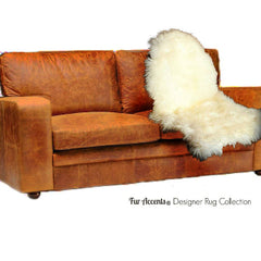 Plush Faux Fur Area Rug  Shaggy Thick Icelandic Single Sheepskin - Common Sheep Skin Shape - 4 Colors-  Designer Art Rugs by Fur Accents USA