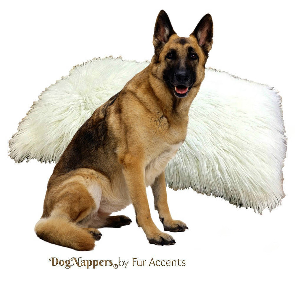 Hand Made in America - Dog Bed - Pet - Cat Mat - Faux Fur Shaggy Luxury Fur - Sheepskin Padded Throw Rug - Shabby Chic Shag Pelt - 16 Colors