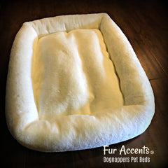 Shaggy Soft Padded Bunny Rabbit  Faux Fur DogNapper Dog Bed - Cat Mat - Padded Plush Shag - Fur Accents USA