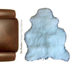 Plush Faux Fur Area Rug - Luxury Fur Bohemian Style Sheep Skin - Faux Fur - Animal Pelt Shape Designer Throw Art Rug by- Fur Accents - USA