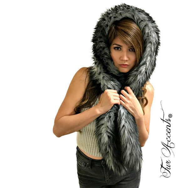 Exotic Faux Fur Scarf Luxurious - Plush Designer Fashion Fur Natural O – Fur  Accents