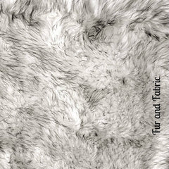 Shaggy Soft Black or Brown Tip Wolf Faux Fur DogNapper Dog Bed - Cat Mat - Reversible - Padded Plush Shag Fur Lining - Fur Accents USA