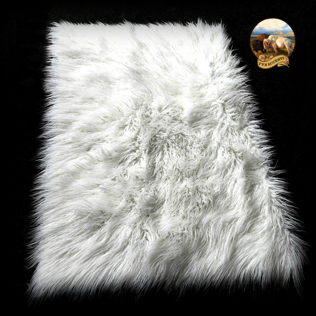 Shaggy Mongolian Sheepskin Throw  Sofa Cover Chair Cover Premium Long Hair Faux Fur Designer Shag Rugs and Throws by Fur Accents USA
