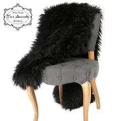 Plush  Faux Fur Throw Blanket - Bedspread Soft Plush Shag - Luxury Fur - White, Black, Gray 6 Sizes Minky Cuddle Fur Lining Fur Accents USA