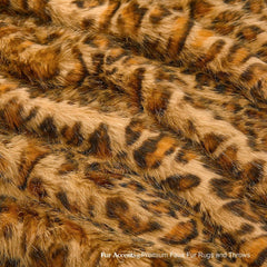 Plush  Faux Fur Throw Blanket Soft Orange Brown Leopard Shag - Bedspread Luxury Fur - Minky Cuddle Fur Lining Fur Accents USA