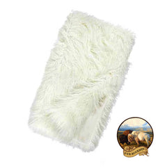 Plush  Faux Fur Throw Blanket, Soft Llama Sheepskin Shag White Off White - Bedspread - Luxury Fur - Minky Cuddle Fur Lining Fur Accents USA