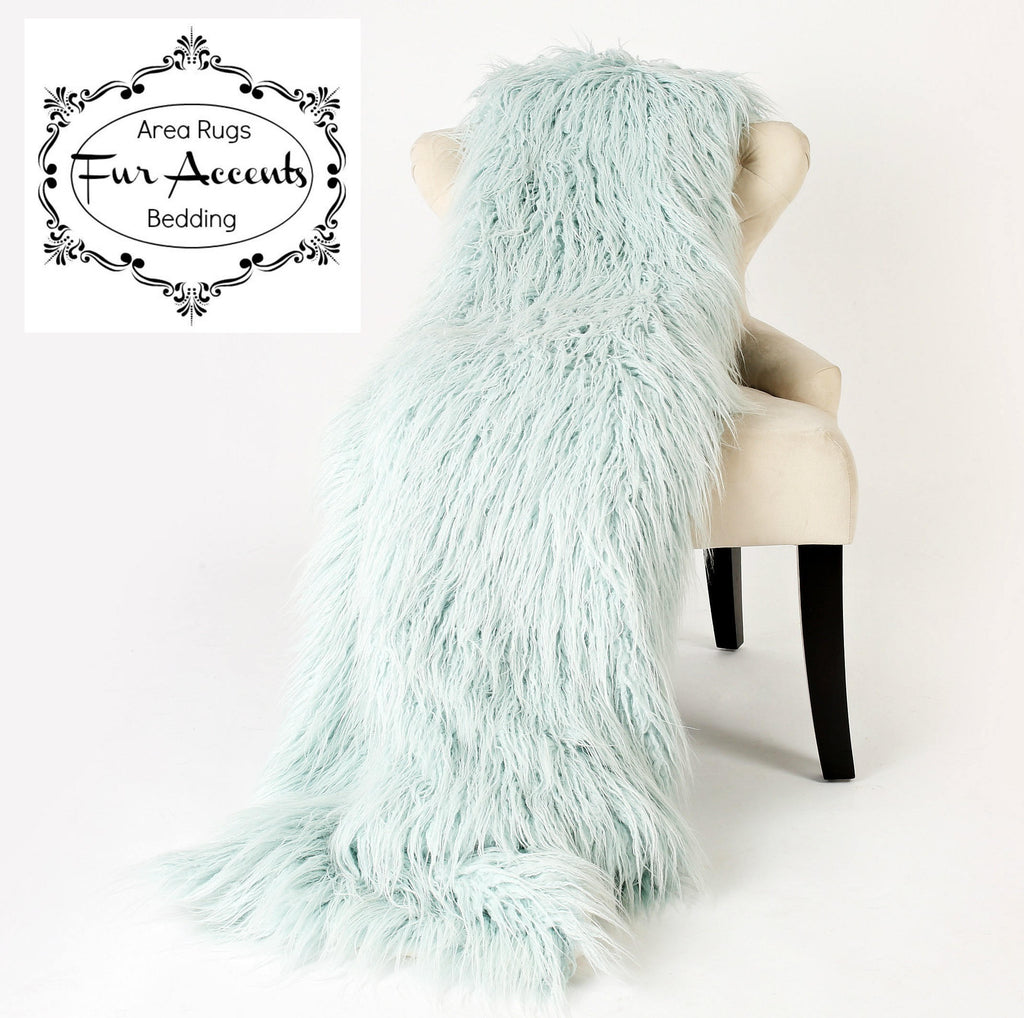 Plush  Faux Fur Throw Blanket - Bedspread Soft Plush Shag - Luxury Fur - White, Black, Gray 6 Sizes Minky Cuddle Fur Lining Fur Accents USA