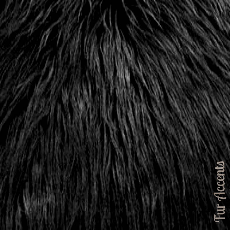 Plush  Faux Fur Throw Blanket, Soft Llama Sheepskin Shag Black Bedspread - Luxury Fur - Minky Cuddle Fur Lining Fur Accents USA