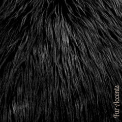 Plush  Faux Fur Throw Blanket, Soft Llama Sheepskin Shag Black Bedspread - Luxury Fur - Minky Cuddle Fur Lining Fur Accents USA