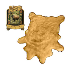 Plush Faux Fur Area Rug - Luxury Fur Thick Shaggy Deer Skin - Faux Fur - Cow Hide Sheepskin Animal Pelt Shape  Fur Accents - USA