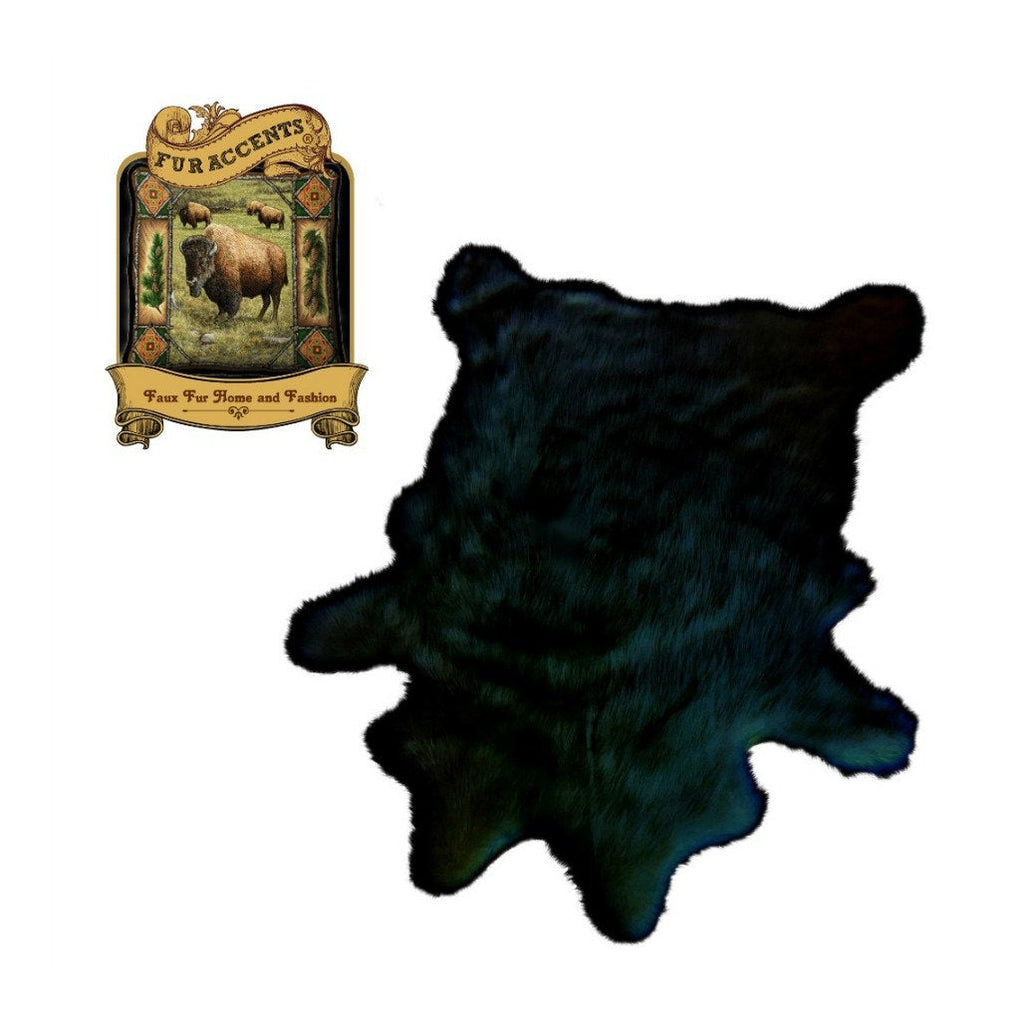 Plush Faux Fur Area Rug - Luxury Fur Thick Shaggy Deer Skin - Faux Fur - Cow Hide Sheepskin Animal Pelt Shape  Fur Accents - USA