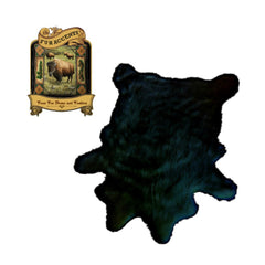 Plush Faux Fur Area Rug - Luxury Fur Thick Shaggy Deer Skin - Faux Fur - Cow Hide Sheepskin Animal Pelt Shape  Fur Accents - USA