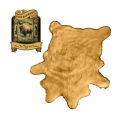 Plush Faux Fur Area Rug - Luxury Fur Thick Shaggy Deer Skin - Faux Fur - Cow Hide Sheepskin Animal Pelt Shape  Fur Accents - USA