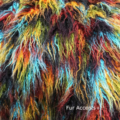 Extraordinary Plush Faux Fur Throw Blanket - Bedspread - Luxury Fur -  Multi Color Mongolian Shag - Minky Cuddle Lining - Fur Accents - USA