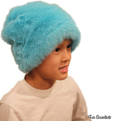 Bunny Beanie - Plush SOFT Faux Fur Hat - Fun Shaggy Rabbit Fur Hat - Designer Fashion Kids and Adults - Great Hats by Fur Accents - USA