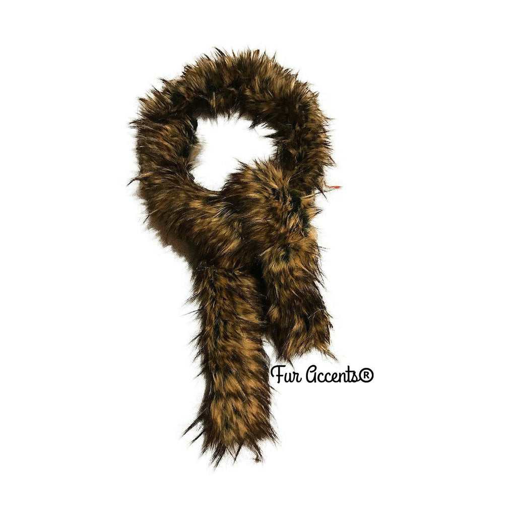 Exotic Faux Fur Scarf - Luxurious Plush Designer Fashion Fur - Wolf Shag Boa - Fur Scarves by Fur Accents USA