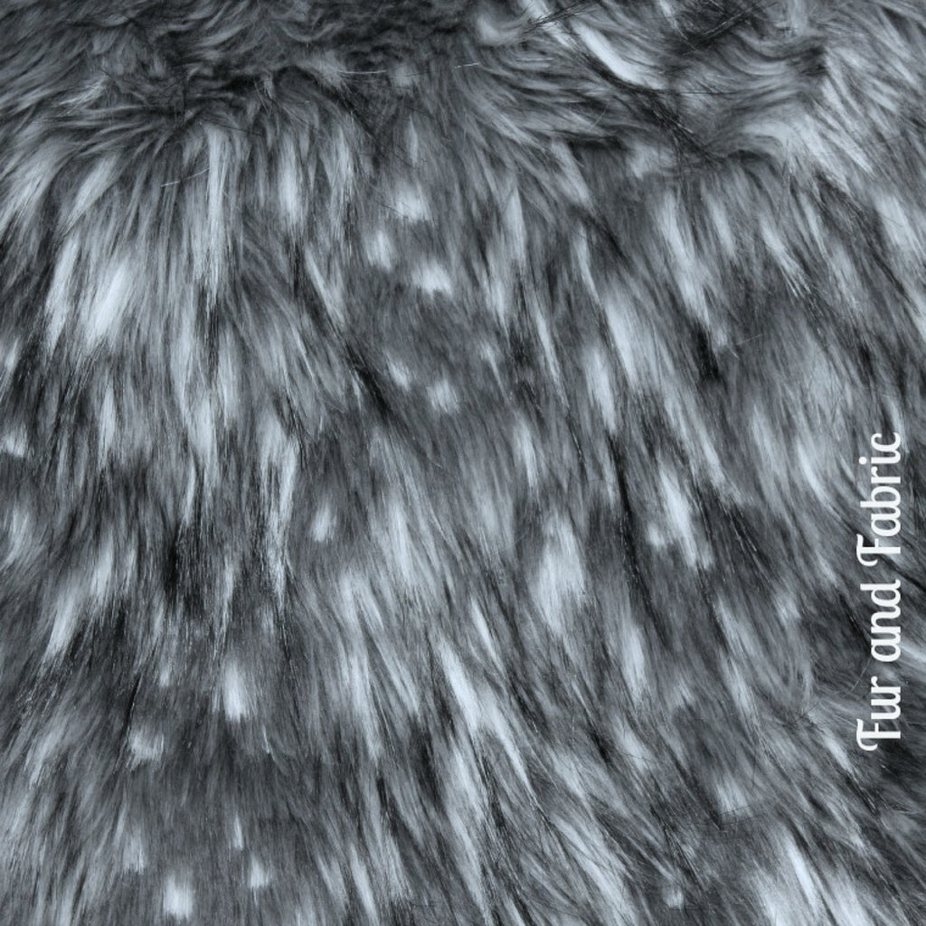Hand Crafted Faux Fur Throw Blanket, Soft Gray Lynx, Bedspread, Comforter, Luxury Fur, Minky Cuddle Fur Lining, Hand Crafted, Handmade in America by Fur Accents US A