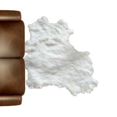 Plush Luxury Faux Fur, Sheepskin, Pelt Rug, Thick Shaggy Random Sheepskin, White, Off White, Black, Brown, Designer Carpet, Fur Accents USA