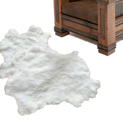 We Designed the Perfect Sheepskin Rug - Luxury Faux Fur - Random "L" Shaped Pelt Rug - Fill That Empty Space With A Beautiful Conversation Piece - Hand Made by Fur Accents USA
