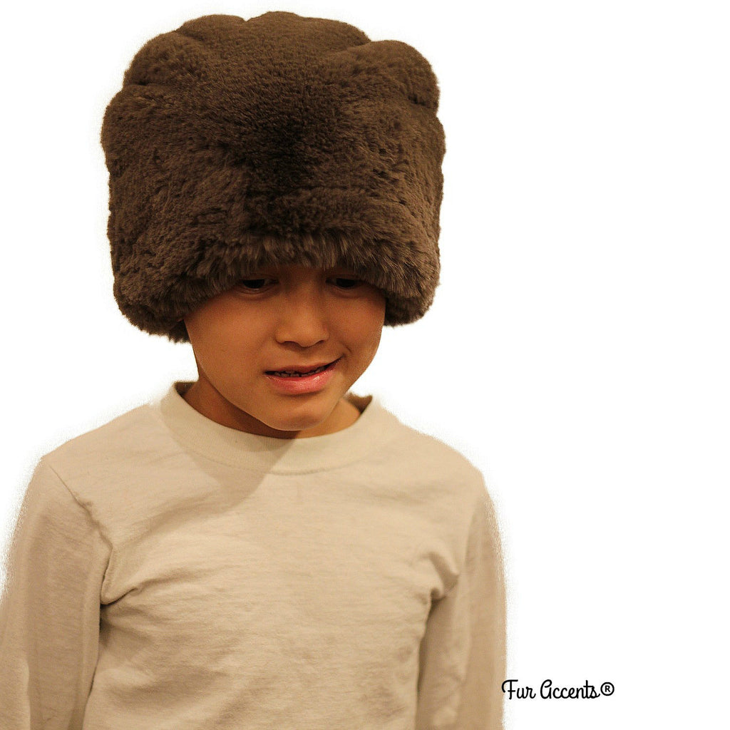 Bunny Beanie - Plush SOFT Faux Fur Hat - Fun Shaggy Rabbit Fur Hat - Designer Fashion Kids and Adults - Great Hats by Fur Accents - USA