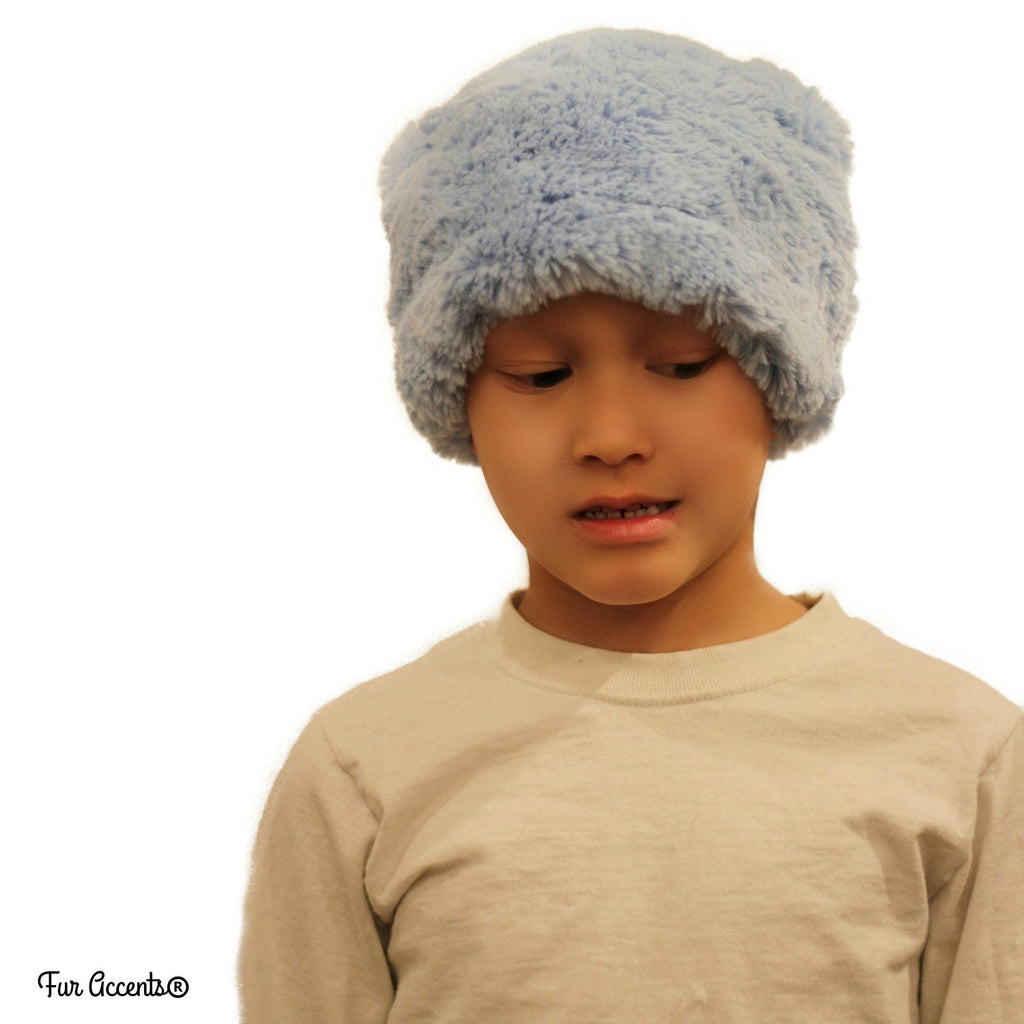 Bunny Beanie - Plush SOFT Faux Fur Hat - Fun Shaggy Rabbit Fur Hat - Designer Fashion Kids and Adults - Great Hats by Fur Accents - USA