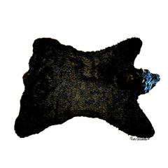 Hand Crafted Bear Skin Rug, Life Size, Realistic Faux Fur, Brown Grizzly, White Polar Bear or Black Bear, Fine Designer Rugs Hand Made by Fur Accents USA