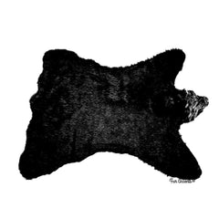 Hand Crafted Bear Skin Rug, Life Size, Realistic Faux Fur, Brown Grizzly, White Polar Bear or Black Bear, Fine Designer Rugs by Fur Accents Hand Made USA