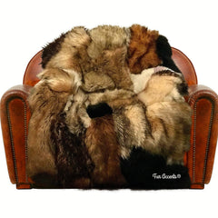 Sumptuous Hand Crafted Art Rug, Wall Hanging, Patchwork Pieced Fur Area Rug, Chair Cover, Rug,100% Animal Friendly, One of a Kind, Throw, Designer Original, Hand Made in America, Fur Accents USA