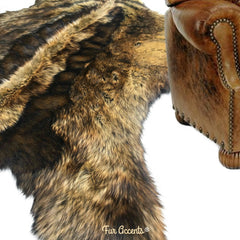 Hand Made Animal Shape Pelt Rug, Extraordinary, Patchwork Pieced Fur Bear Skin Rug,100% Animal Friendly, One of a Kind, Throw Rug, Designer Original, Hand Made in America Fur Accents USA
