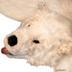 Hand Crafted Bear Skin Rug - Realistic - Life Size - Luxury Fur - Brown - White - Black - Off White - Perfect for Your Lodge, Log Cabin, Living Room, Man Cave or Den - Hand Made in America by Fur Accents USA