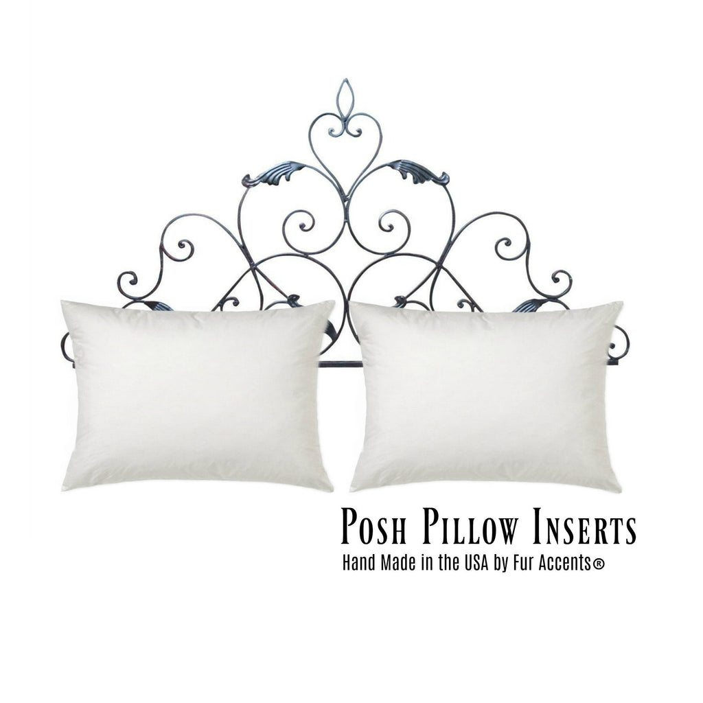 Plush Pillow Inserts - High Quality - Extra Full - Poly Fiber Pillow Pillow Stuffers - Extra Plump For Full Look -  Fur Accents USA