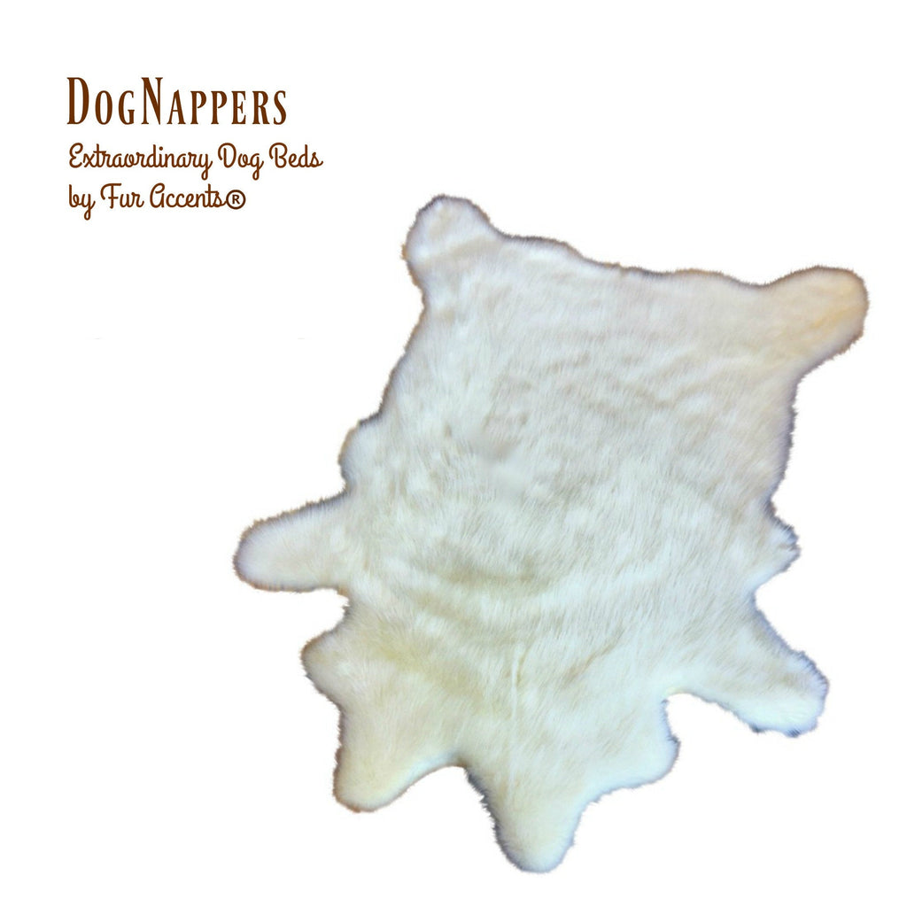 Plush Faux Fur Area Rug - Luxury Fur Thick Shaggy Deer Skin - Faux Fur - Cow Hide Sheepskin Animal Pelt Shape  Fur Accents - USA