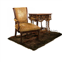 Plush Faux Fur Area Rug - Luxury Fur Thick Shag Sheepskin -  Bonded Ultra Suede Non Slip Lining - Rectangle - Fur Accents USA