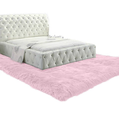 Plush Faux Fur Area Rug - Luxury Fur Thick Shaggy Icelandic  Sheepskin - Faux Fur - White - Off White or Brown - Rectangle - Fur Accents USA