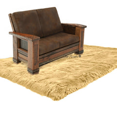 Man Made Faux Fur Area Rug - Rectangular - Shaggy Man Made Flokati, Sheepskin - Washable - Colorfast - Hand Made To Order in the USA - Designer Art Rug by Fur Accents