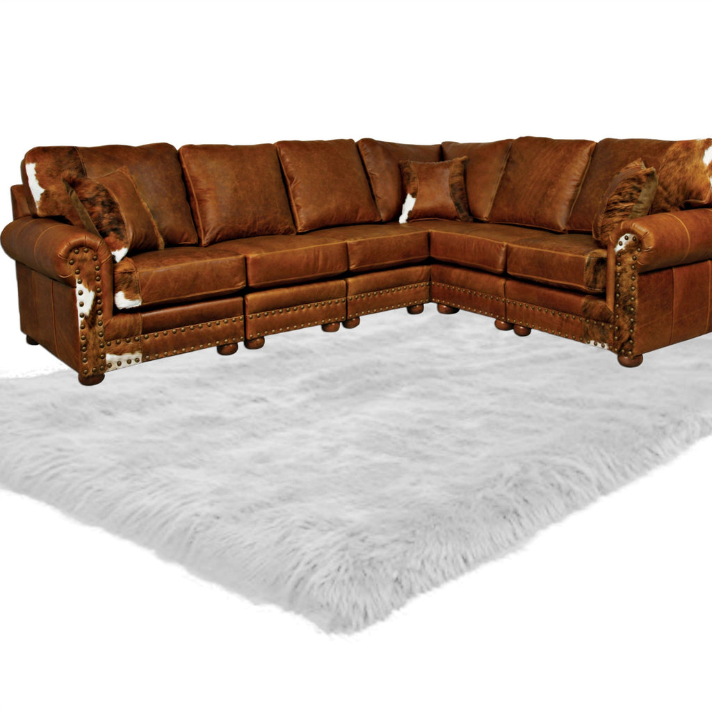 Plush Faux Fur Area Rug - Luxury Fur Thick Shaggy Sheepskin - Faux Fur - White - 6 Colors - Designer Throw Rug - Fur Accents USA