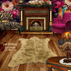 White Bear Skin Rug, Realistic, Faux Fur, Area Rug, Lodge Cabin, Throw Rug, Old Fashion, Rustic, Cottage Décor, Shag, Gifts for Him, Gift for For Dad, Hand Made to Order in America, Fur Accents USA