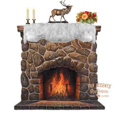 Plush Faux Fur Fireplace Mantle Scarf- Luxury Golden Wolf Pieced  Fur - Dresser - Hutch - Buffet - Table Runner - Fur Accents Originals USA