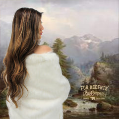 Plush  Faux Fur Throw Blanket, Bedspread, Soft, Pure White Shag, Luxury Fur - Minky Cuddle Fur Lining Fur Accents USA
