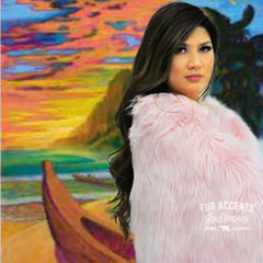 Plush  Faux Fur Throw Blanket, Bedspread, Soft, Light Pink Shag, Luxury Fur - Minky Cuddle Fur Lining Fur Accents USA