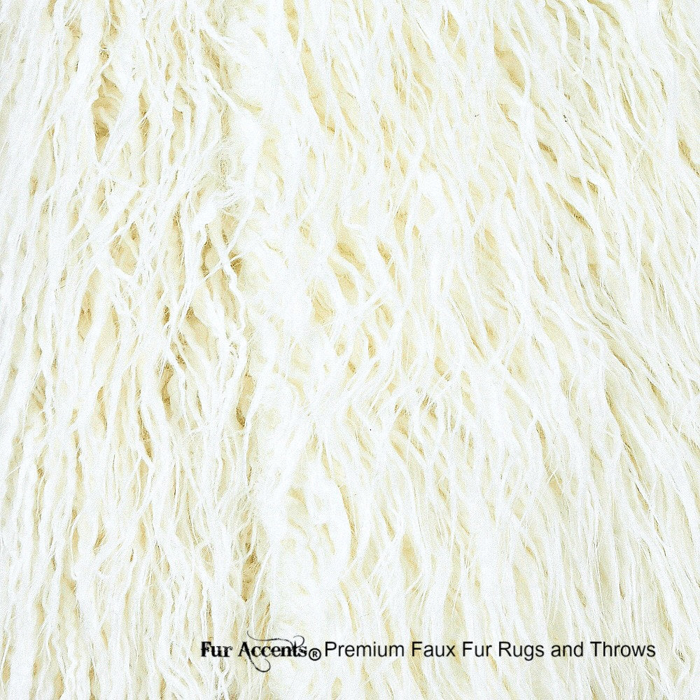 Plush Faux Fur Throw Blanket, Bedspread - Luxury Fur - ten colors Mongolian Shag - Minky Cuddle Fur Lining - Fur Accents USA