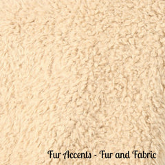 Plush Faux Fur Throw Blanket - Bedspread - Luxury Fur Light Tan Fleece - Sheepskin - Fur Minky Cuddle Fur Lining - Fur Accents - USA