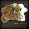Shaggy English Sheepskin Toss Rug - Premium Faux Fur - Pelt Shape Designer Throw Rug - Our Best Colors and So Cute - Fur Accents - USA