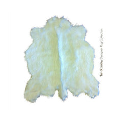 Plush Faux Fur Area Rug - Shaggy Deer - Bear Shape - Designer Throw - 6 Colors -Art Rug by Fur Accents - USA