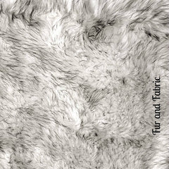 Exotic Pieced Faux Fur Scarf - Luxurious Plush Designer Fashion Fur - Brown Tipped Arctic Wolf - Scarves Fur Accents USA
