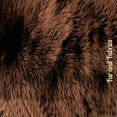 Plush Faux Fur Bedspread - Brown Shag Bear Design - Designer Throws by Fur Accents USA