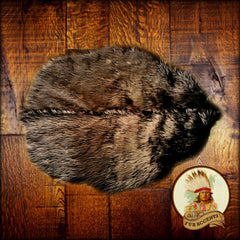 Unique Man Made Accent Rug - Faux Fur Beaver Pelt - Brown, Black or White - Pelt Shape - Designer Throw Rug - Hand Made in America Fur Accents - USA
